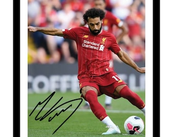 Mo Salah Liverpool Signed Printed Gifts Autograph Poster For Football