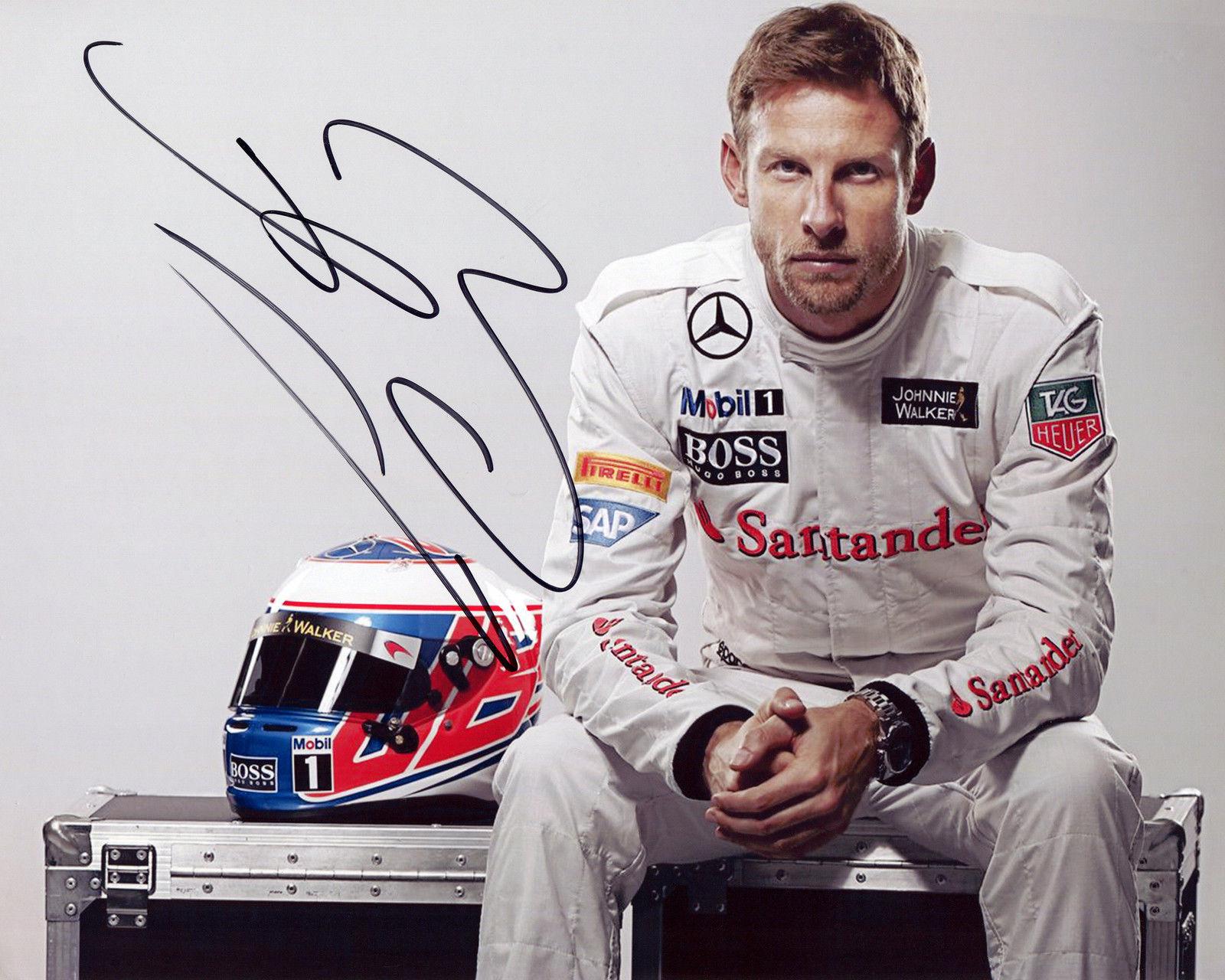 Jenson Button - Formula 1 F1 Autographed Signed Photo 8x10/a4