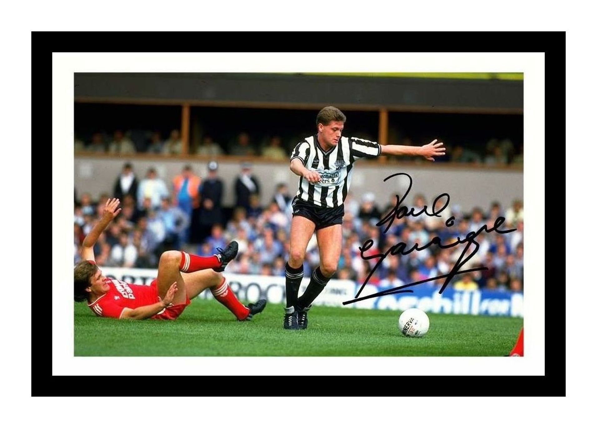 Paul Gascoigne - Newcastle United Autographed Signed and Framed
