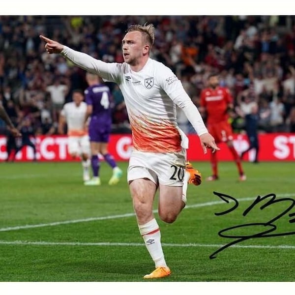 Jarrod Bowen - West Ham United Autographed Signed A4 Glossy Photo