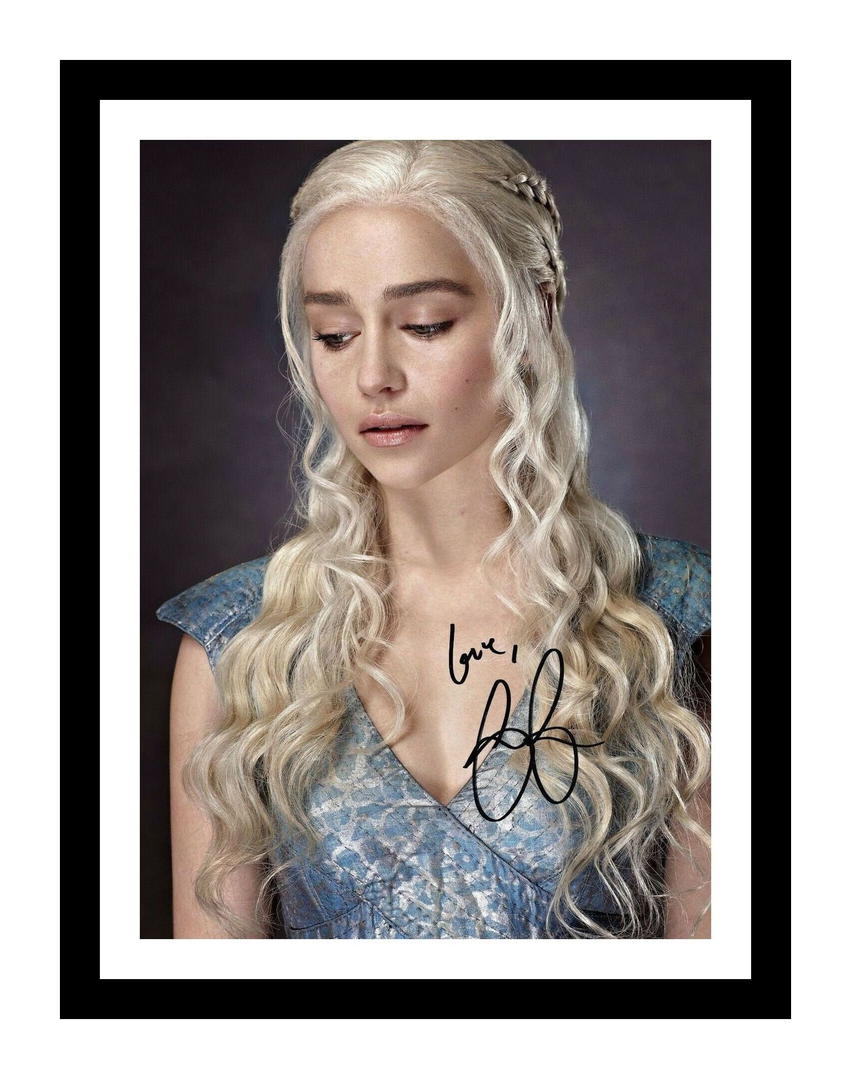 Emilia Clarke - Game of Thrones Autographed Signed and Framed