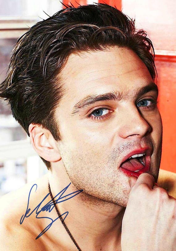 Sebastian Stan Autographed Signed A4 Glossy Photo - Etsy