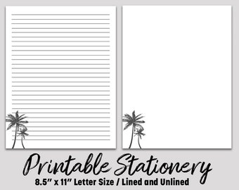 Printable Writing Paper, PRINTABLE Stationery, Printable Stationary, Botanical Letter Writing Paper, Writing Set, Notepaper, Penpal,
