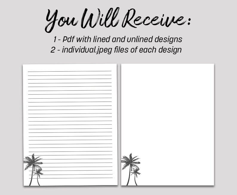 Printable Writing Paper PRINTABLE Stationery Printable Etsy Printable Writing Paper PRINTABLE Stationery Printable Etsy