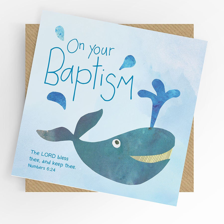 Baptism card on your baptism child baptism Baptism Etsy