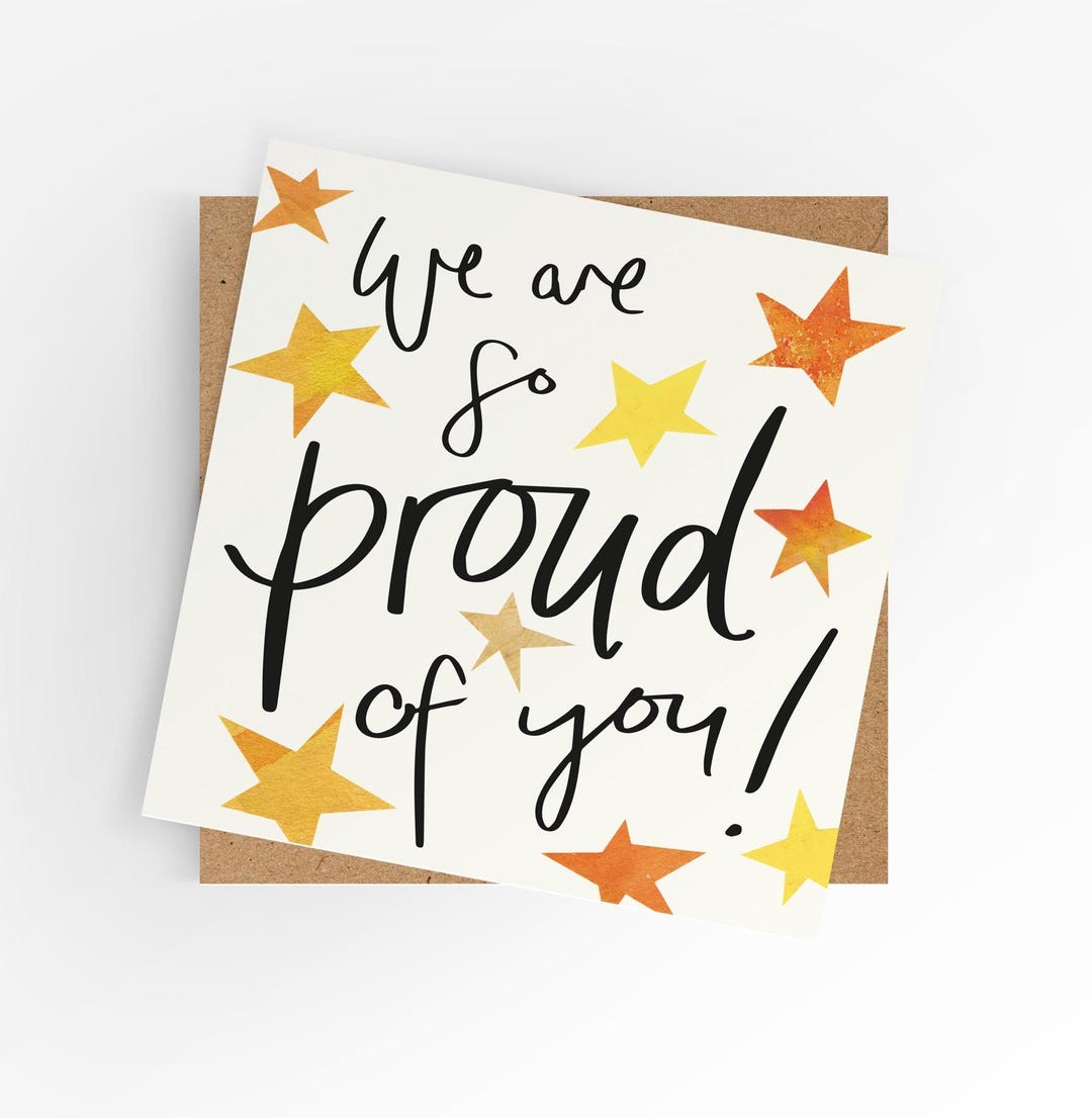 Well Done Card, We Are so Proud of You , Congrats Card, Exam Results ...