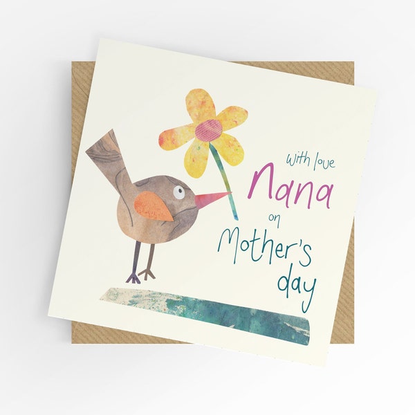 Nana Mother's Day card, to Nana on Mother's Day, Nana, Mother's Day