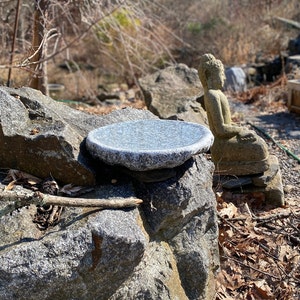 Handmade Granite Bird Bath for Balcony, Patio, Garden or Yard image 4