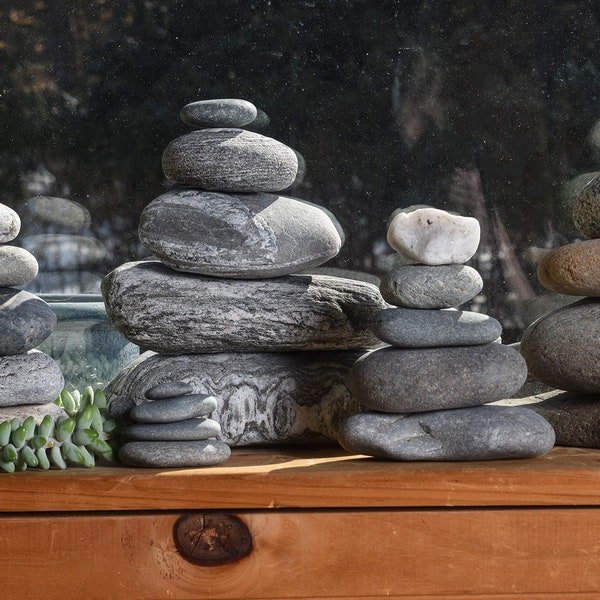 Large Natural Stone Cairn/ Rock Stack