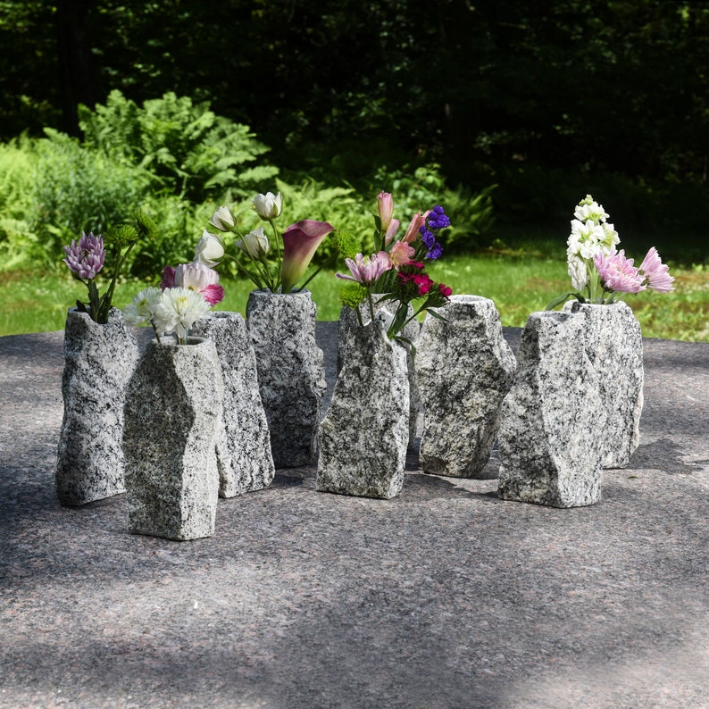 Handmade Natural Granite Stone Vase Etsy