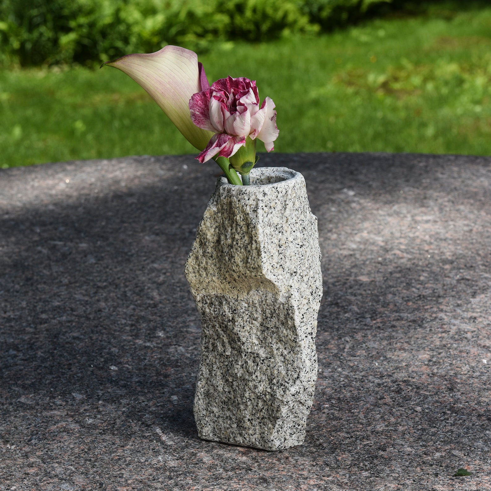Handmade Natural Granite Stone Vase Etsy