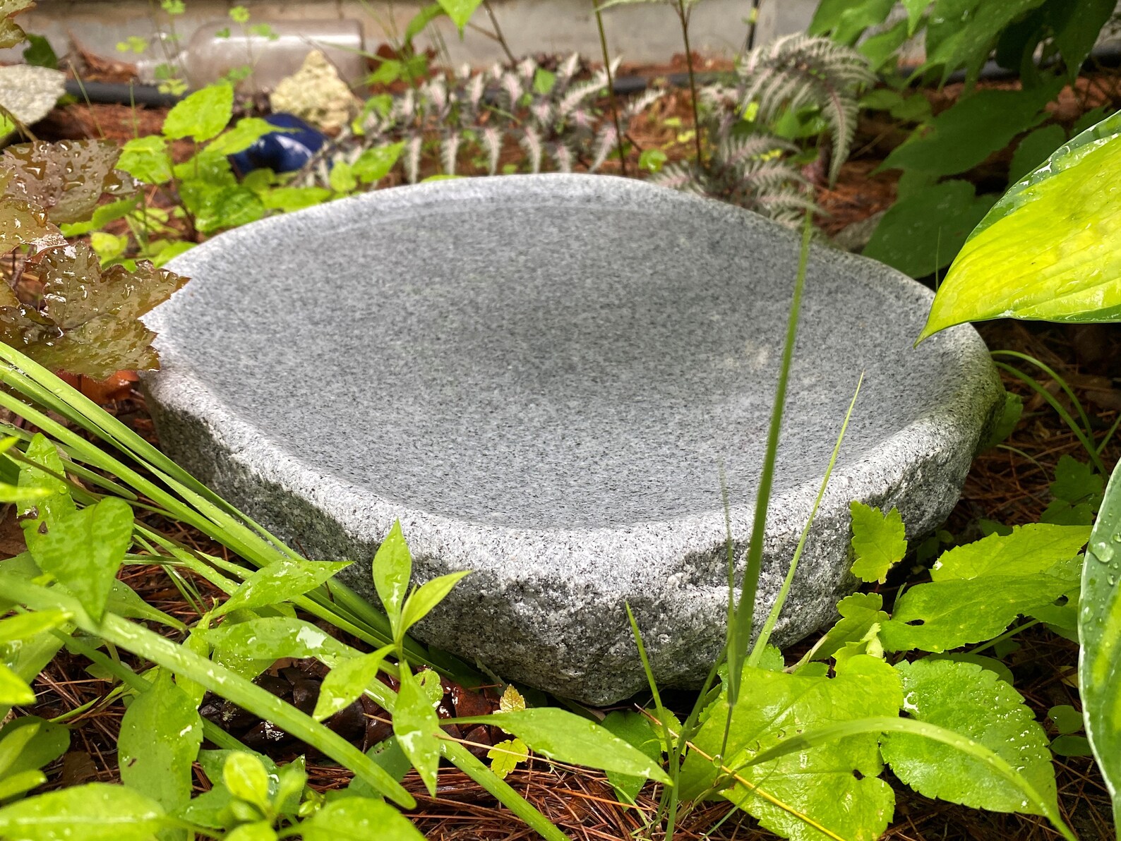 Handmade Natural Quarried Granite Bird Bath for Balcony Etsy