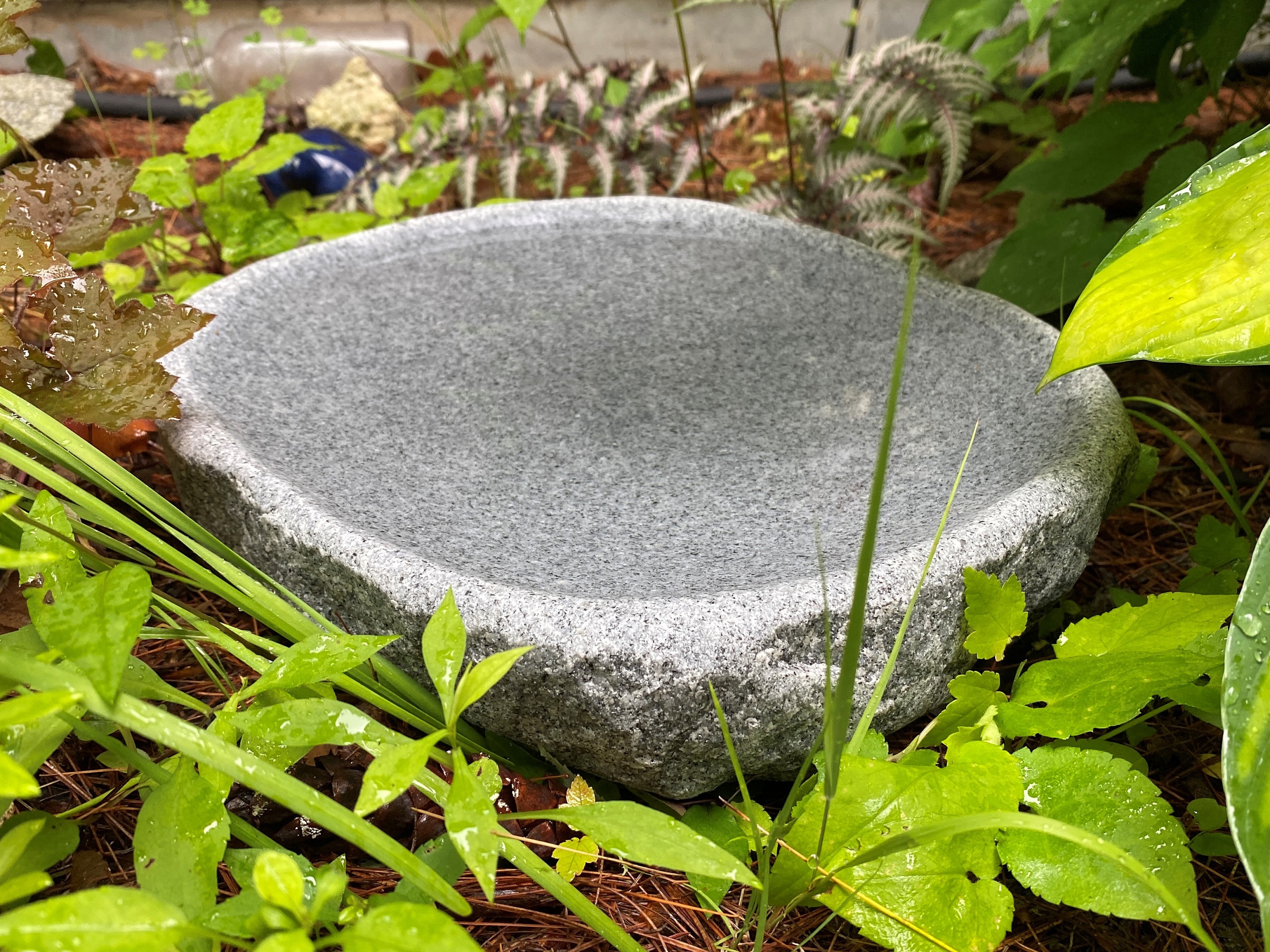 Handmade Natural Quarried Granite Bird Bath for Balcony Etsy