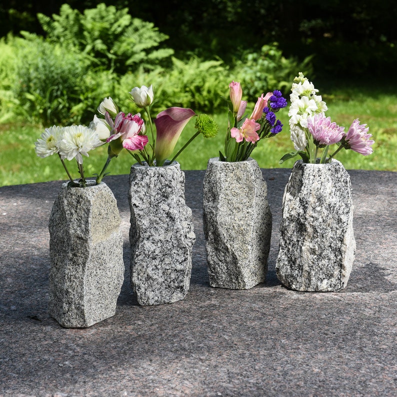 Handmade Natural Granite Stone Vase Etsy