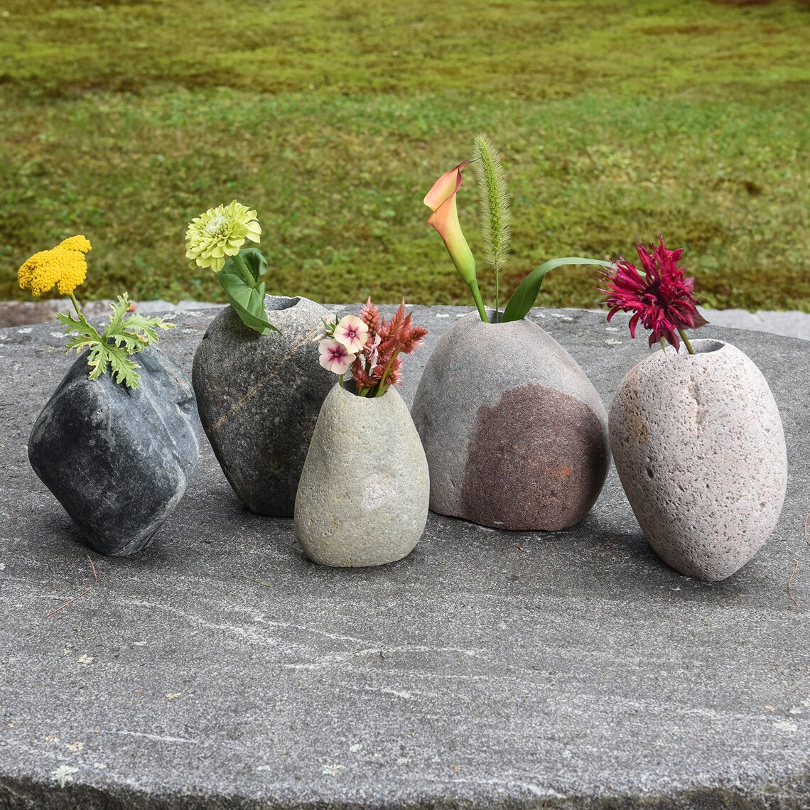 Handmade Natural Stone Vase Etsy