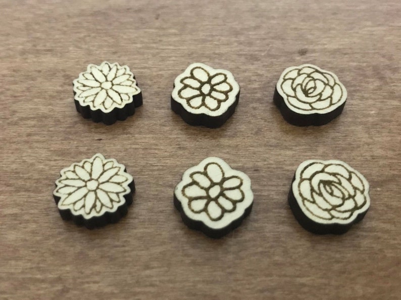 Download Flower Earring Stud SVG File SET OF 3/ Glowforge Cut Files ...