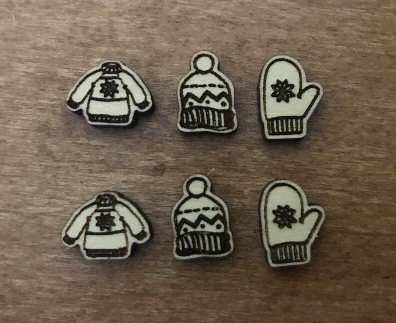 Download Winter Clothes Earring Stud SVG File SET OF 3/ Glowforge ...