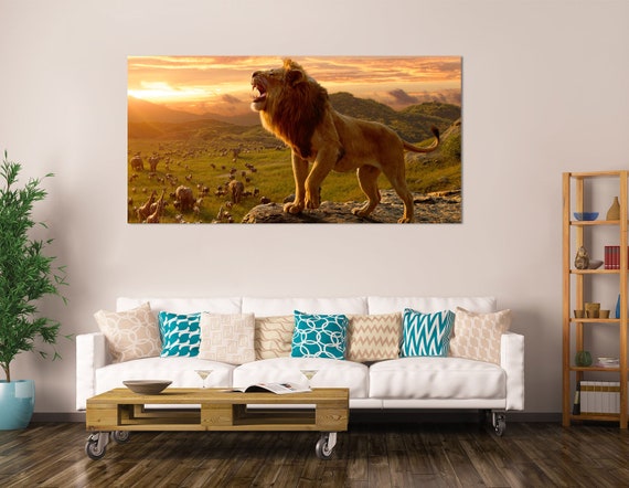 Lion King Wall Art Lion King Wall Decor Lion King Canvas Simba Wall Art Simba Canvas Disney Canvas Wall Art Disney Movie Wall Art