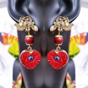 Chanel Vintage Gold Metal And Red Gripoix CC Earrings, 2001 Available For  Immediate Sale At Sotheby's