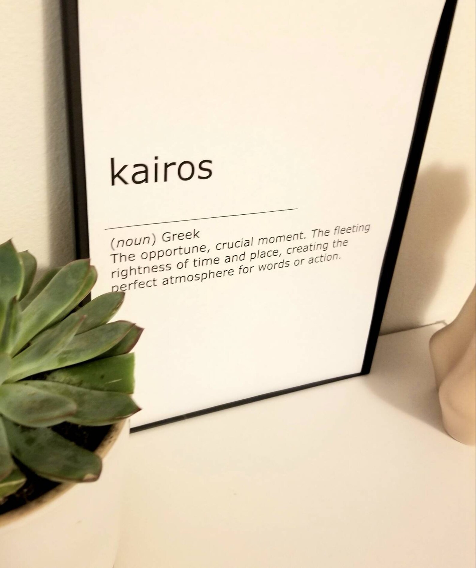 Kairos wall art digital download definition kairos print Etsy