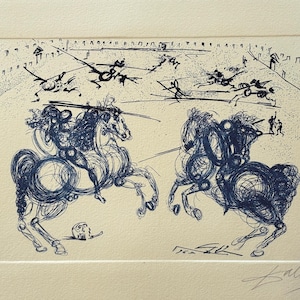 SALVADOR DALI Acquaforte Incisa firmata su carta Arches