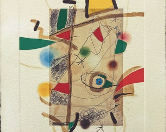 Joan Miró, Acquaforte, Edizione limitata, Stampa d'arte, Arte astratta