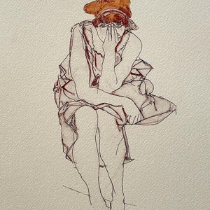 Egon Schiele - Litografia - Edizione limitata - Edizione firmata - Art Schiele
