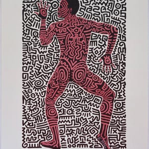 Keith Haring, Litografia su carta Arches, Arte, stampa, Edizione limitata