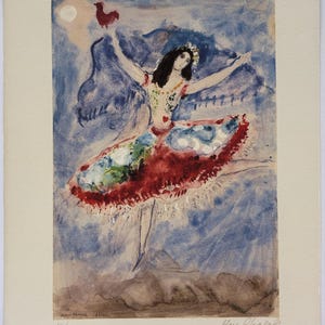 Litografia di Marc Chagall in edizione limitata su carta Arches