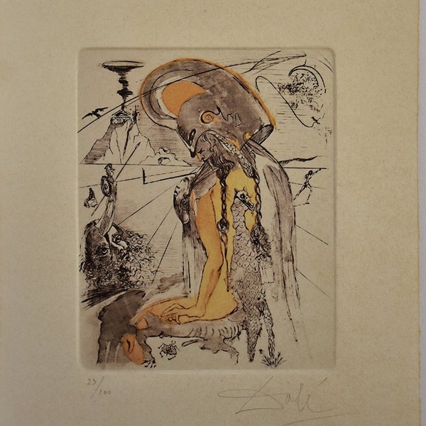 Salvador Dali, Eau-forte, Édition limitée, Signé(e)