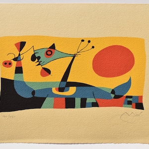 Joan Miró Lithograph Limited edition Art print