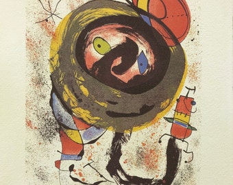 Joan Miró Litografia Edizione Limitata Arte