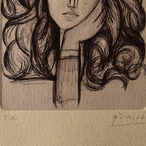 Pablo Picasso, Acquaforte, su carta Arches, Edizione limitata immagine 4