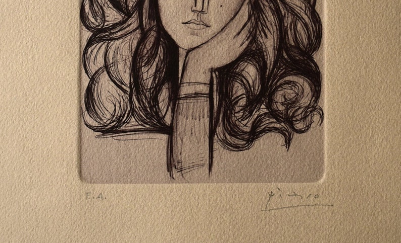 Pablo Picasso, Acquaforte, su carta Arches, Edizione limitata immagine 4
