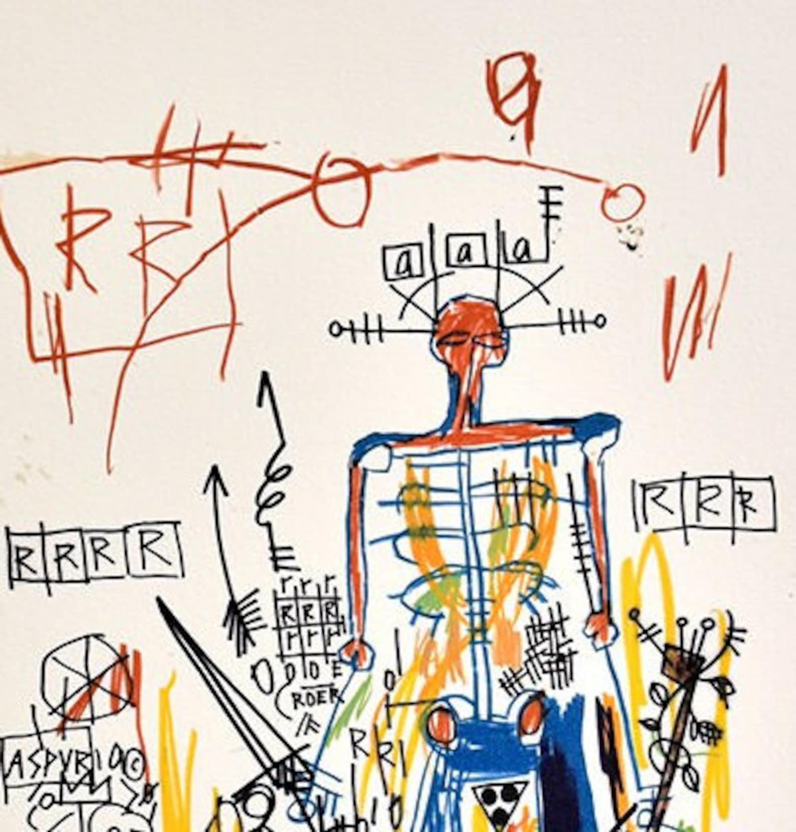 JEANMICHEL BASQUIAT Lithograph Signed Etsy UK