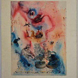 Salvador Dali, Lithograph, Limited edition, Surrealism Art