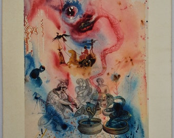 Salvador Dali, Lithograph, Limited edition, Surrealism Art