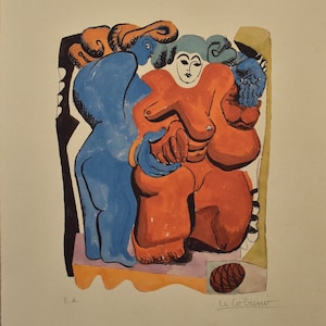 Le Corbusier signed on limited edition art lithograph print