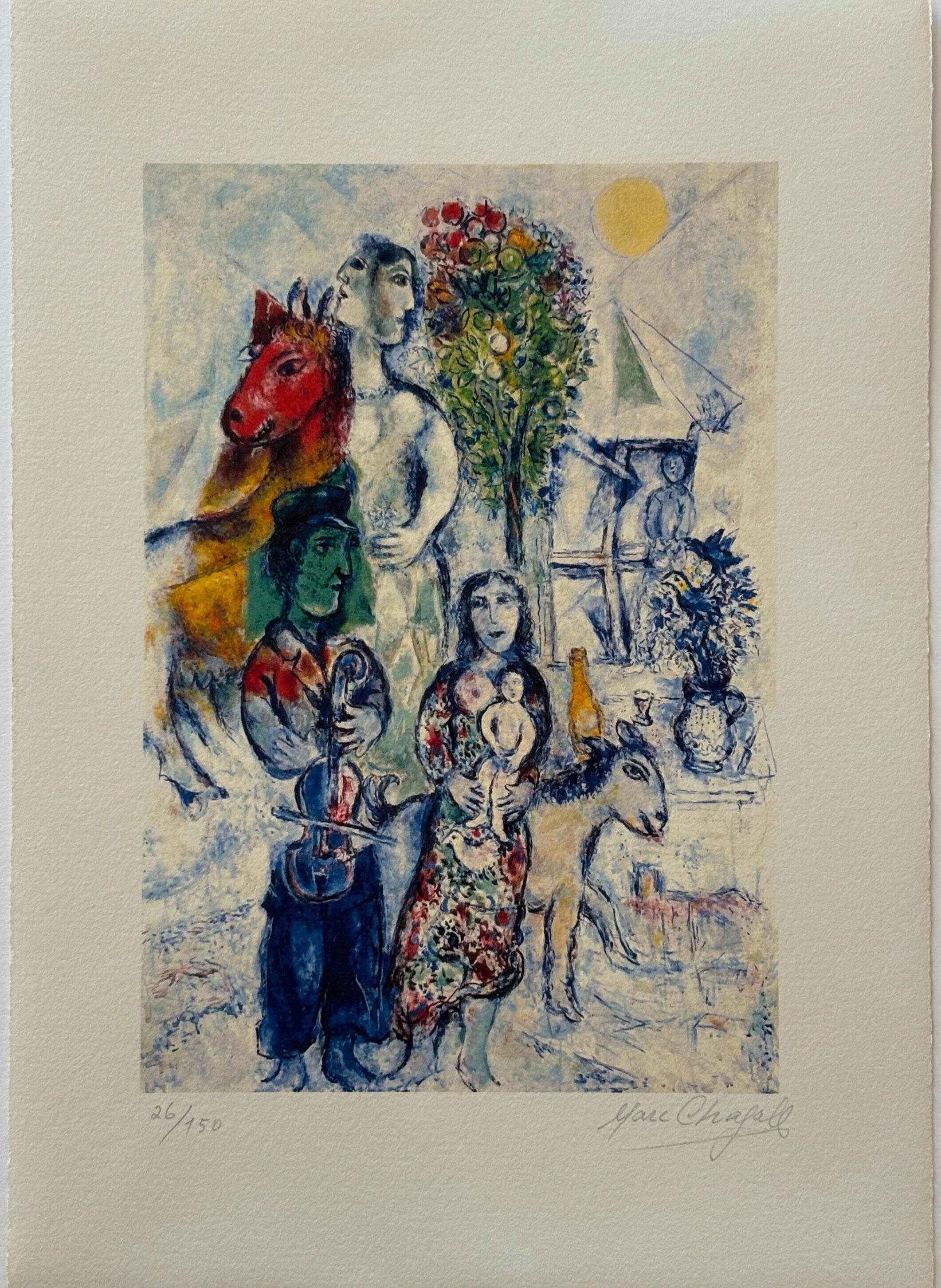 MARC CHAGALL 1962 LITHOGRAPH アートプリント Marc Chagall