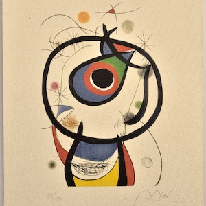 Joan Miró, Lithograph, Limited edition, Art print, Abstract Art