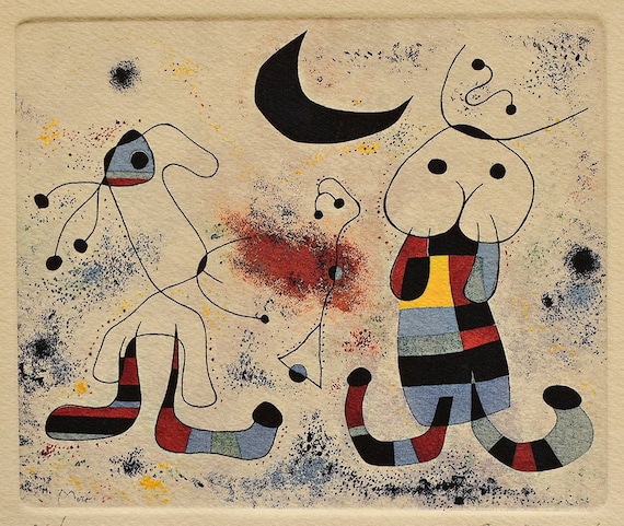 希少！Joan MIRO ジョアン・ミロのオリジナル エッチング　美品 希少！Joan MIRO ジョアン・ミロのオリジナル エッチング 美品