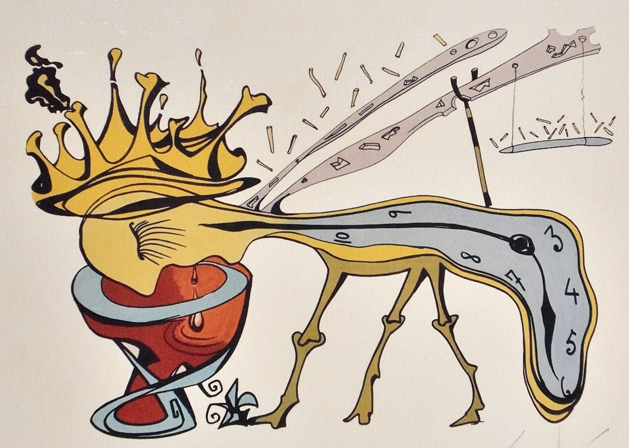 Salvador Dalí lithograph 限定175 Salvador Dali Lithograph COA Original Signed Numbered By