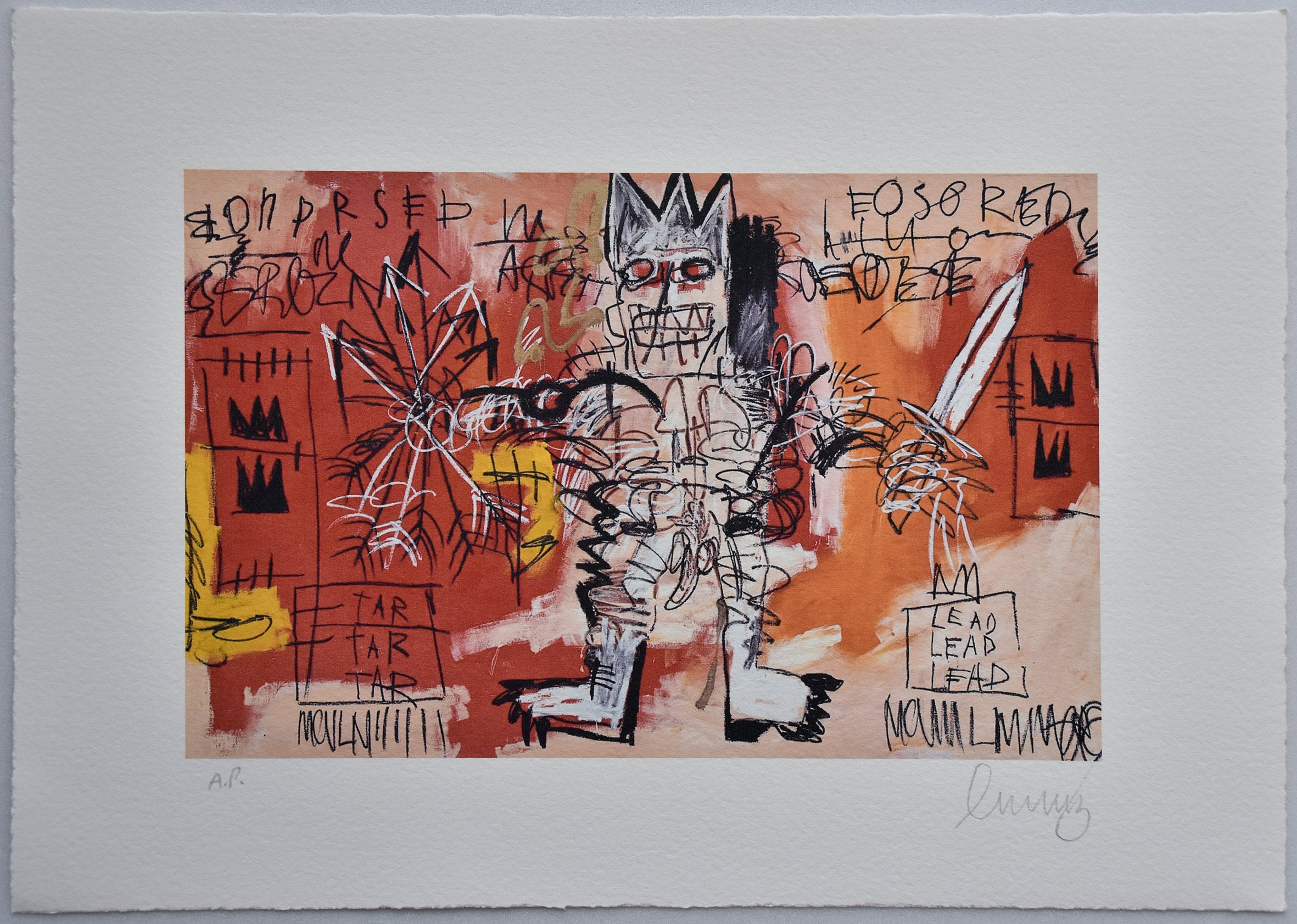 JEANMICHEL BASQUIAT Lithograph Signed Etsy