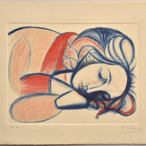 Pablo Picasso, Etching on Arches paper, Art Print, Limited edition