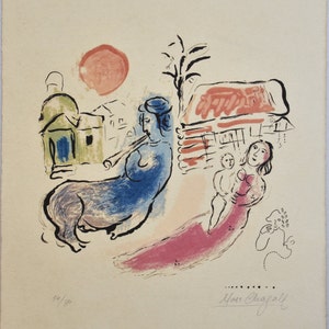 MARC CHAGALL Lithograph Limited Edition