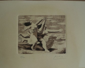 Pablo Picasso, Etching, on Arches paper, Limited edition