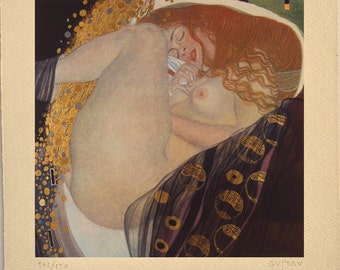 Gustav Klimt, Lithograph, Limited edition