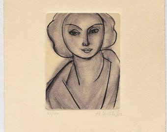 Henri Matisse, Etching, Engraving of a Limited edition signed