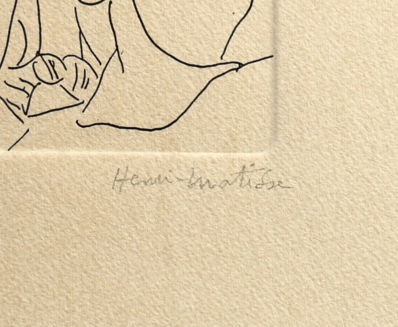 Henri Matisse Etching Engraving Limited Edition Etsy