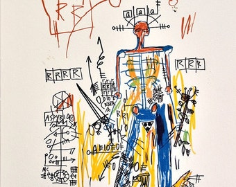 JEAN-MICHEL BASQUIAT Lithograph signed
